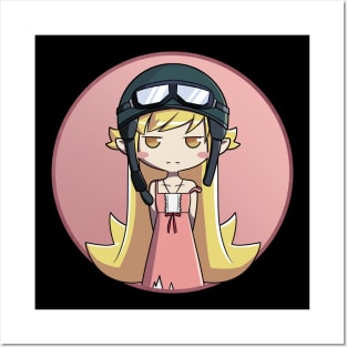 Oshino Shinobu (Monogatari Series) "Pilot Hat" redraw Posters and Art